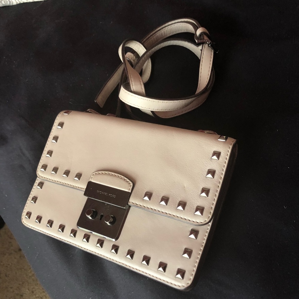 Michael Kors Large Sloan Studded Gusset Crossbody